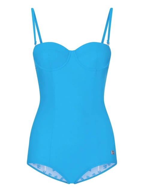 Dolce & Gabbana DG-logo one-piece swimsuit - Blue - zdjęcie produktu nr 1