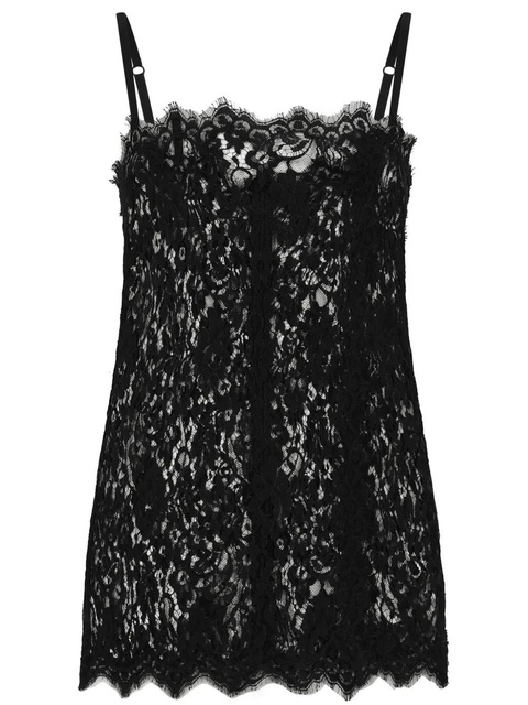 Dolce & Gabbana lace square-neck camisole - Black - zdjęcie produktu nr 1