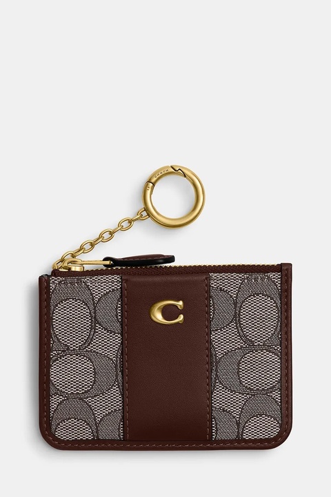 Coach portfel damski kolor brązowy CCD13 - zdjęcie produktu nr 1