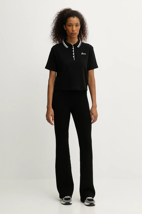 Guess polo FABIA damski kolor czarny V5BP00 K1891 - zdjęcie produktu nr 2