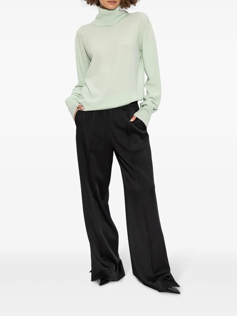 Jil Sander roll-neck fine-knit jumper - Green - zdjęcie produktu nr 1