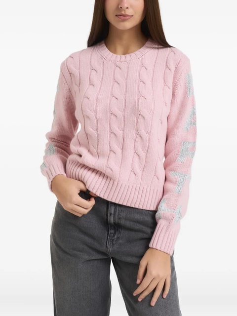 MC2 Saint Barth cable-knit sweater - Pink - zdjęcie produktu nr 1