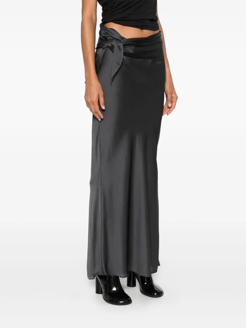 Christopher Esber wrapped silk skirt - Grey - zdjęcie produktu nr 2