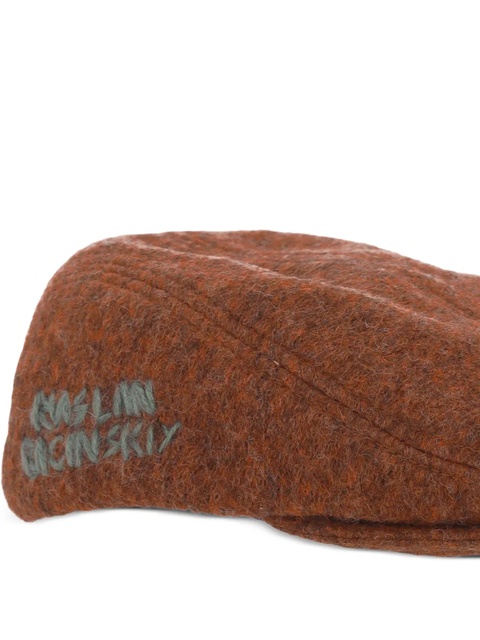 Ruslan Baginskiy logo-embroidered beret - Brown - zdjęcie produktu nr 2