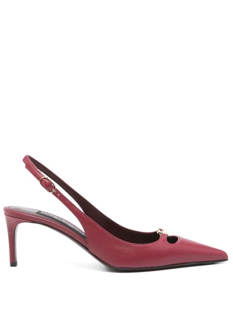 Dolce & Gabbana 60mm leather slingback pumps - Red - zdjęcie produktu nr 1