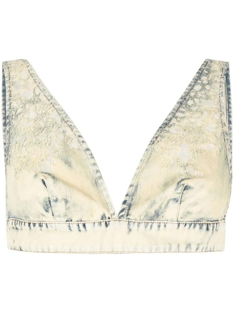 Diesel denim bra-style top - Neutrals - zdjęcie produktu nr 1