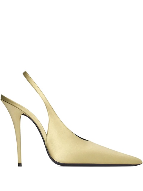 Saint Laurent 110mm L'entracte slingback pointed-toe pumps - Neutrals - zdjęcie produktu nr 1