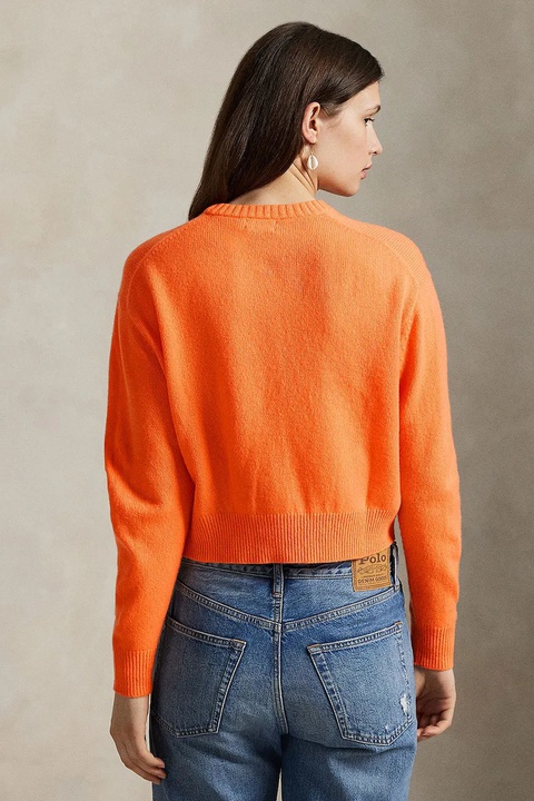 Polo Ralph Lauren sweter z wełną damski kolor pomarańczowy 211914515 - zdjęcie produktu nr 1