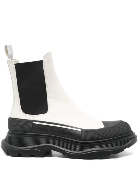 Alexander McQueen 45mm Slick platform chelsea boots - Black - zdjęcie produktu nr 1