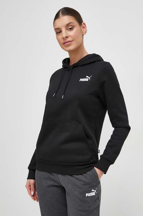 Puma bluza damska kolor czarny z kapturem gładka 586799 - zdjęcie produktu nr 1