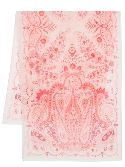 ETRO paisley-print silk scarf - Pink - zdjęcie produktu nr 1