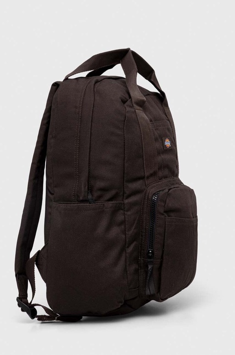 Dickies plecak kolor brązowy duży gładki - zdjęcie produktu nr 2