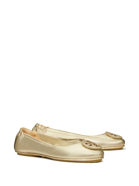 Tory Burch Minnie travel ballerina shoes - Gold - zdjęcie produktu nr 2