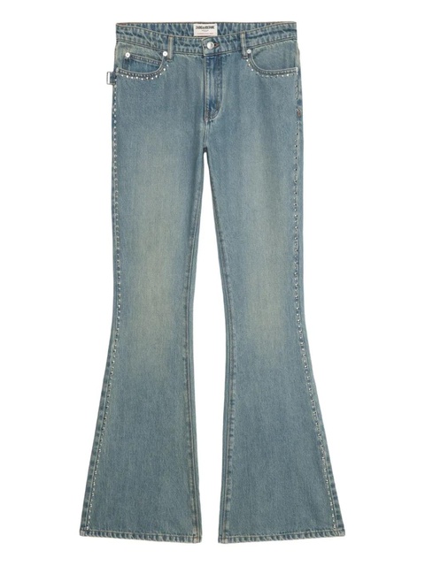 Zadig&Voltaire Eclip stud-embellished flared jeans - Blue - zdjęcie produktu nr 1