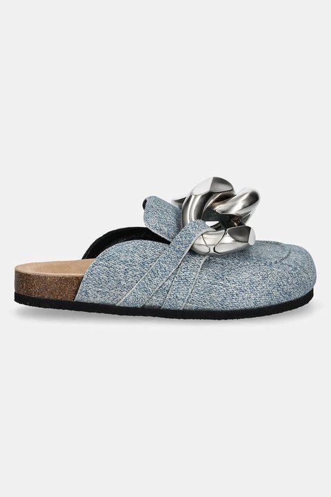 JW Anderson klapki zamszowe damskie kolor niebieski LF0048 LA0238 800 - zdjęcie produktu nr 2
