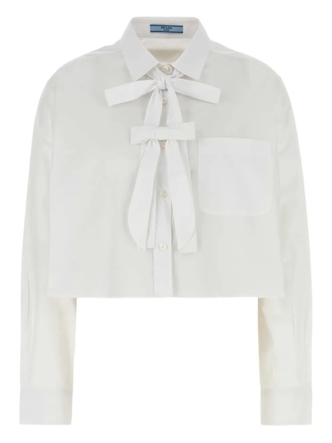 Prada bow-detail shirt - White - zdjęcie produktu nr 1