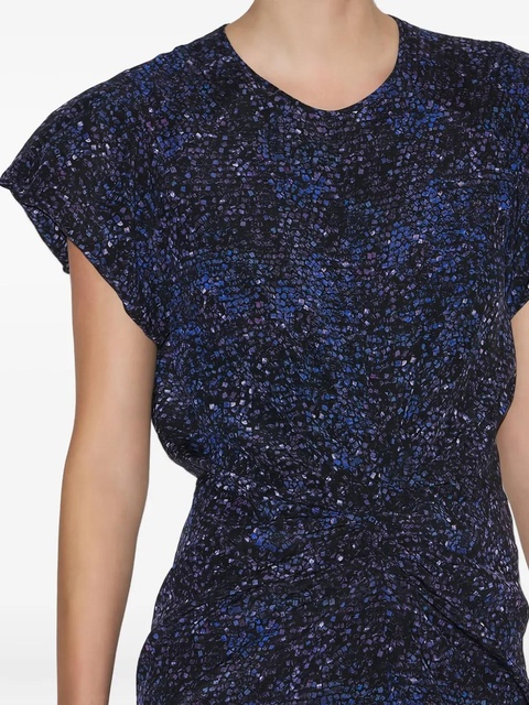 ISABEL MARANT Terena sequin-embellished twisted dress - Blue - zdjęcie produktu nr 2