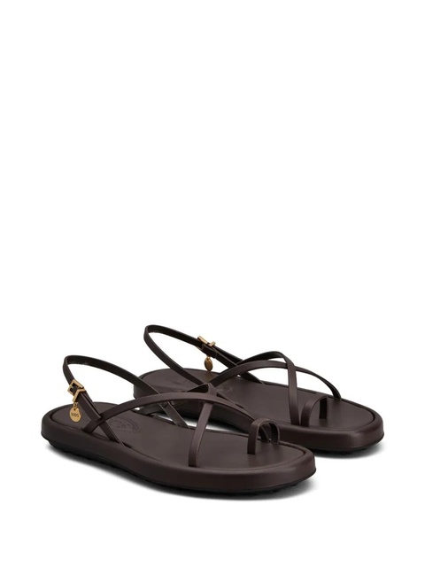 Tod's leather sandals - Brown - zdjęcie produktu nr 2