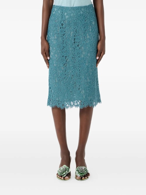 Blumarine lace pencil skirt - Blue - zdjęcie produktu nr 1