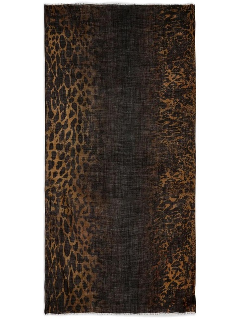 Zadig&Voltaire leopard-print scarf - Black - zdjęcie produktu nr 1