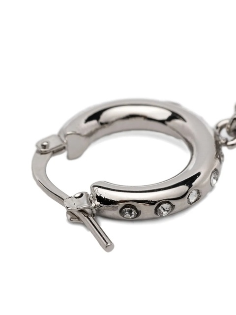 Marni crystal-embellished hoop earrings - Silver - zdjęcie produktu nr 1