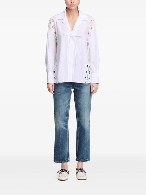 SANDRO organic-cotton shirt - White - zdjęcie produktu nr 2