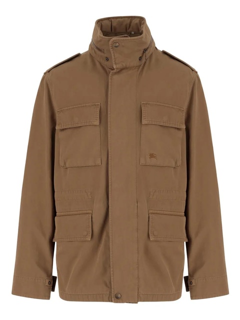 Burberry Equestrian Knight-embroidered jacket - Brown - zdjęcie produktu nr 1