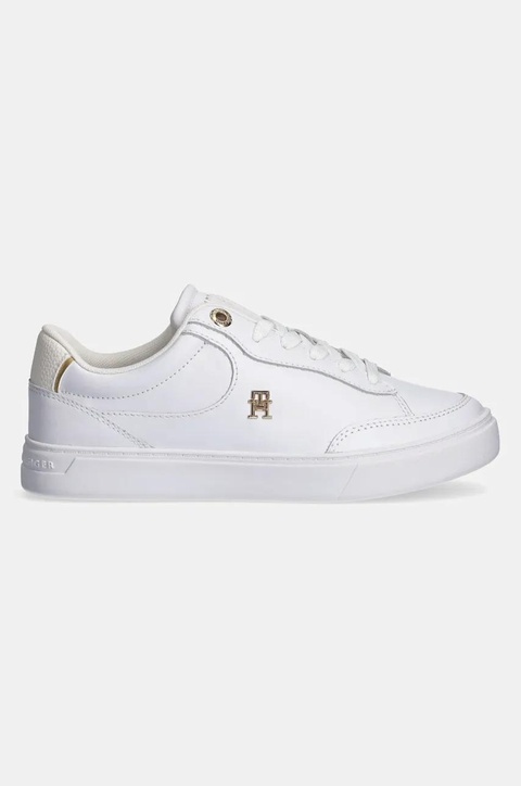 Tommy Hilfiger sneakersy skórzane ESSENTIAL CHIC COURT SNEAKER kolor biały FW0FW08322 - zdjęcie produktu nr 2