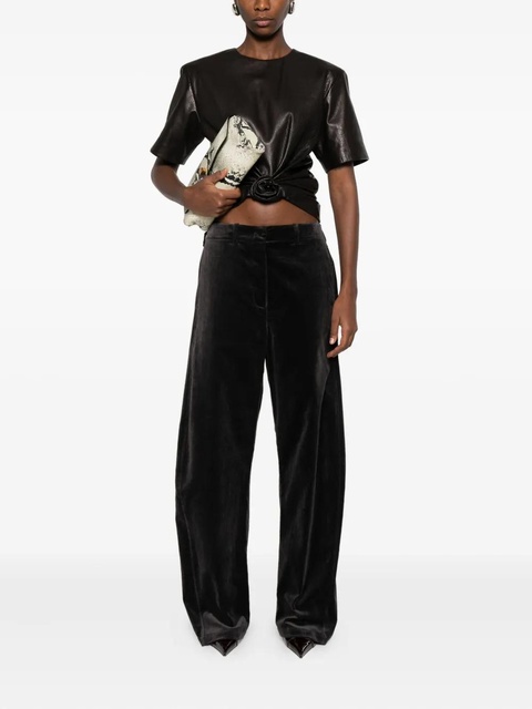 Magda Butrym velvet trousers - Brown - zdjęcie produktu nr 2