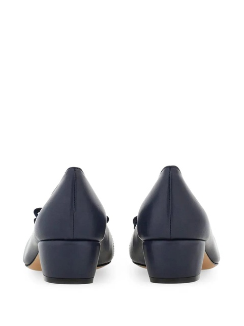 Ferragamo Vara 30mm leather pumps - Blue - zdjęcie produktu nr 2