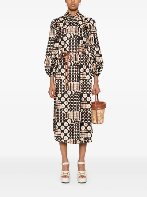 ZIMMERMANN Illustration midi dress - Brown - zdjęcie produktu nr 2