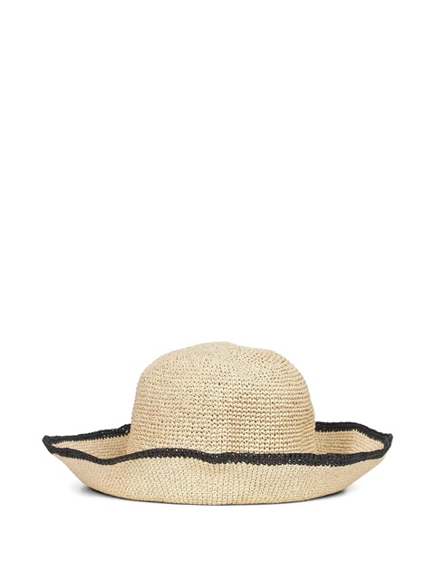 TOTEME slouching-brim paper straw hat - Neutrals - zdjęcie produktu nr 2