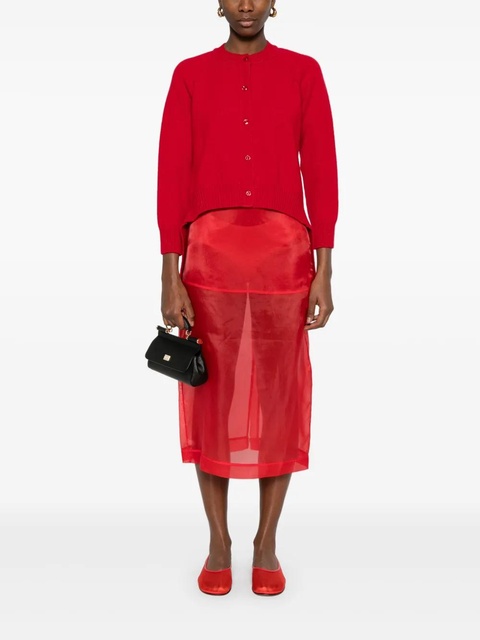 Simone Rocha open-back cardigan - Red - zdjęcie produktu nr 2