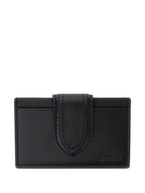 Jacquemus The Bambino leather flap wallet - Black - zdjęcie produktu nr 1