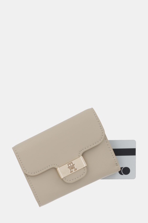 Tommy Hilfiger portfel damski kolor beżowy AW0AW18034 - zdjęcie produktu nr 2