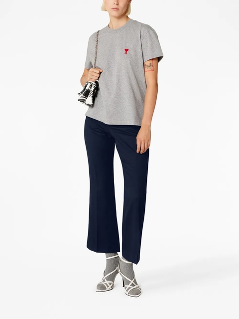 AMI Paris cropped flared trousers - Blue - zdjęcie produktu nr 2