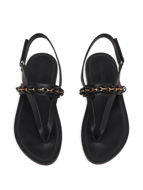 Maje chain-link detail sandals - Black - zdjęcie produktu nr 2