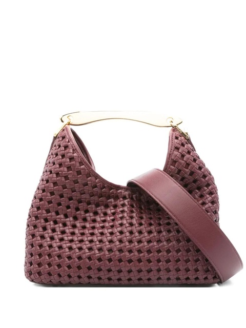 Elleme Boomerang woven leather top-handle tote bag - Red - zdjęcie produktu nr 1