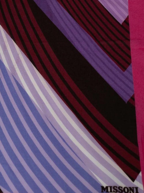Missoni striped scarf - Purple - zdjęcie produktu nr 2