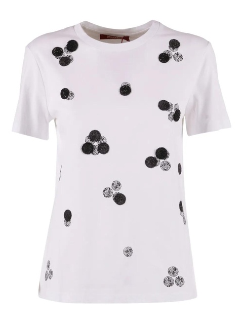 Max Mara Umano beaded T-shirt - White - zdjęcie produktu nr 1