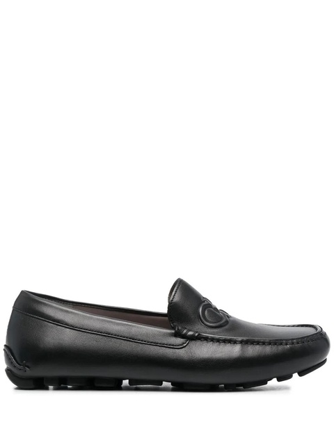 Ferragamo embossed-Gancini loafers - Black - zdjęcie produktu nr 1