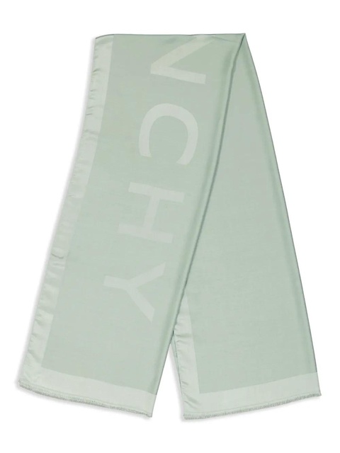 Givenchy logo-jacquard scarf - Green - zdjęcie produktu nr 2