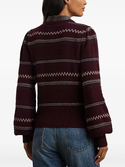 Lauren Ralph Lauren Fair Isle striped sweater - Red - zdjęcie produktu nr 2