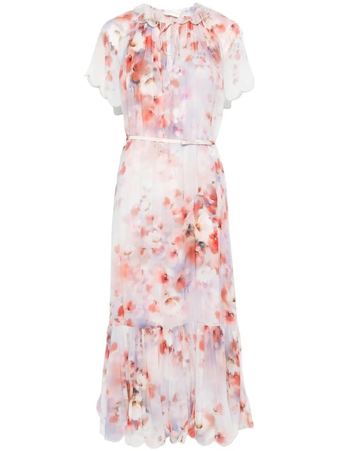 ZIMMERMANN Crush Flutter midi dress - Red - zdjęcie produktu nr 1