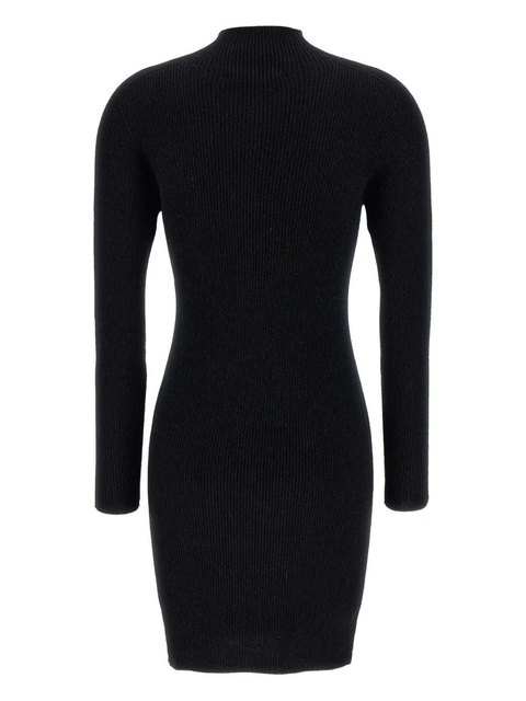 Weekend Max Mara ribbed mock-neck mini dress - Black - zdjęcie produktu nr 1