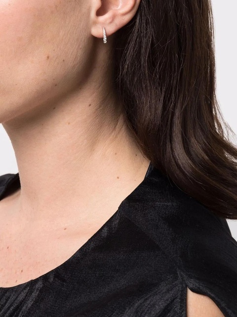 Missoma Claw crystal pavé huggie earrings - Gold - zdjęcie produktu nr 1