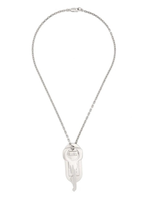 MM6 Maison Margiela Key-charm necklace - Silver - zdjęcie produktu nr 2