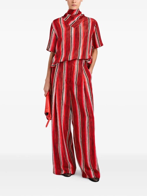 Proenza Schouler Amira printed trousers - Red - zdjęcie produktu nr 1