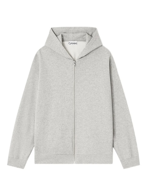 GANNI teddy zip hoodie - Grey - zdjęcie produktu nr 1