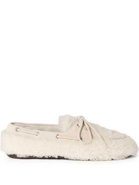 Miu Miu shearling loafers - Neutrals - zdjęcie produktu nr 1